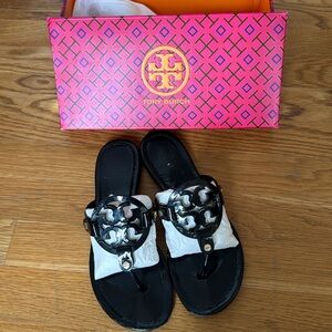 Tory Burch Miller Patent Leather Sandals